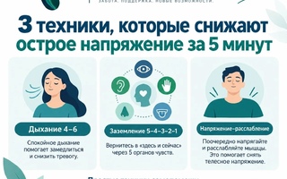 3 техники, которые снижают острое напряжение за 5 минут